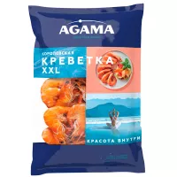 Креветка королевская XXL варено-мороженая, Agama, 700 г