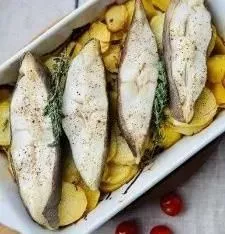 Рыба с картошкой в духовке