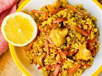 Плов с рапаной по-черноморски