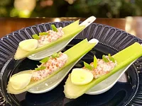 Закуска с красной икрой